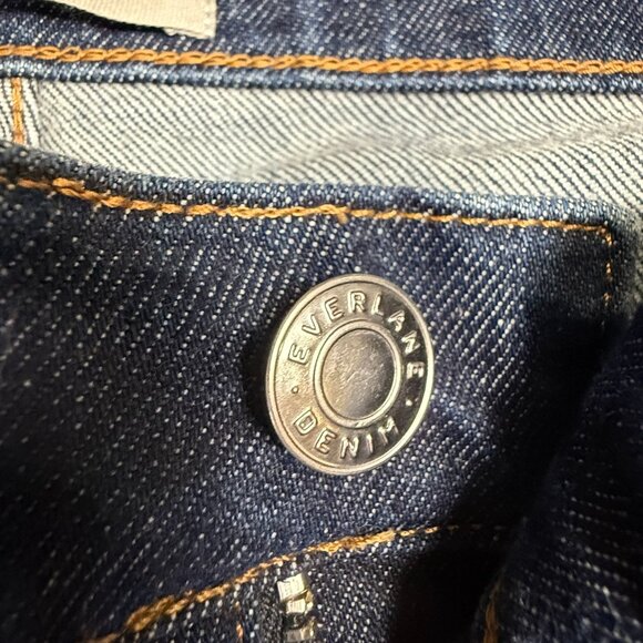 Everlane Women's Way High Straight Leg Ankle Jeans Dark Wash Denim Sz 32 - Picture 9 of 13